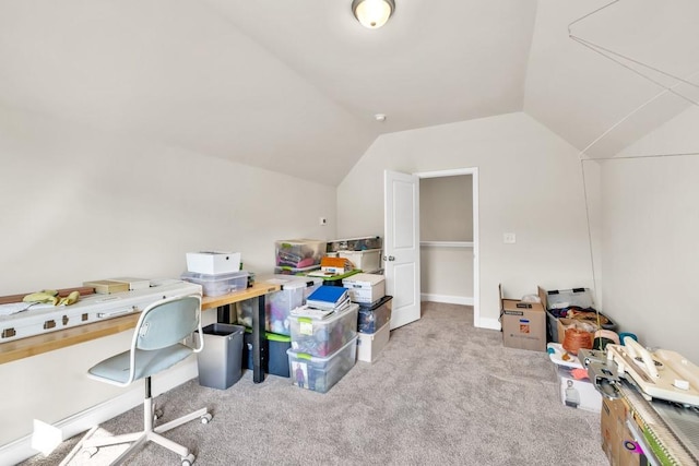 259 Dunagan Ct, Winder, GA 30680 - office space with lofted ceiling and carpet flooring
