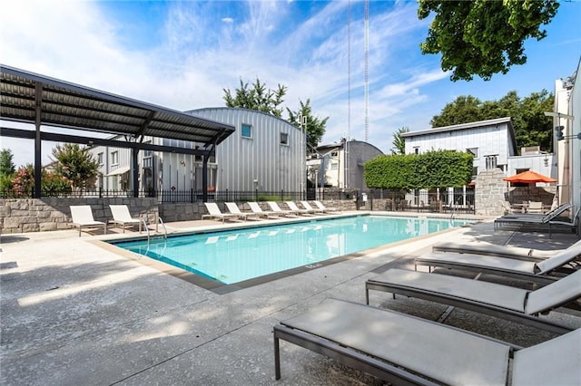 1661 La France St NE Unit 222, Atlanta, GA 30307 - community pool featuring a patio