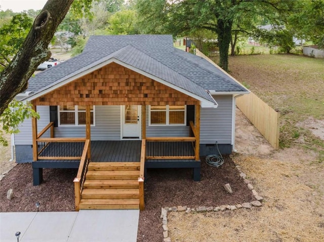 view of front of home