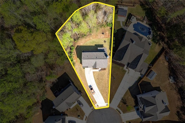 birds eye view of property