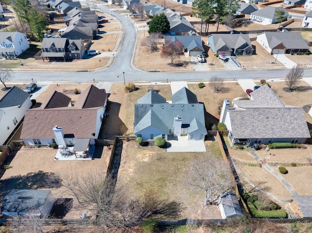 drone / aerial view with a residential view