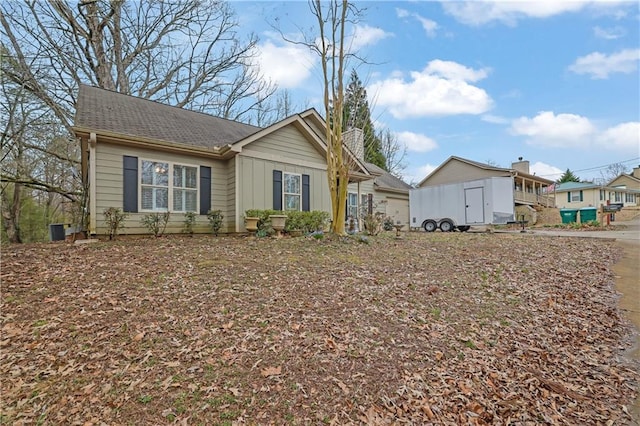 view of front of property featuring board and batten siding