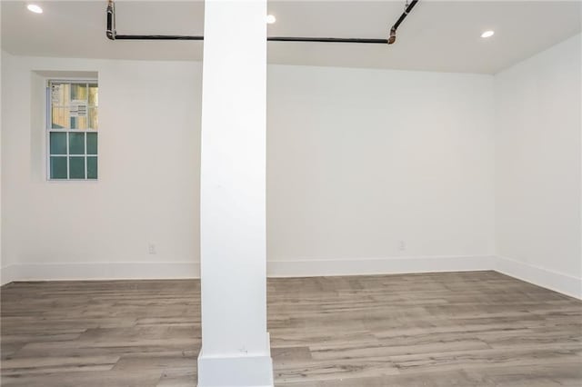 interior space with light wood-type flooring