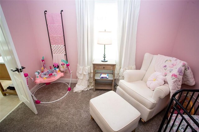 200 Carney Ct, Ball Ground, GA 30107 - sitting room featuring carpet floors, baseboards, and a wealth of natural light