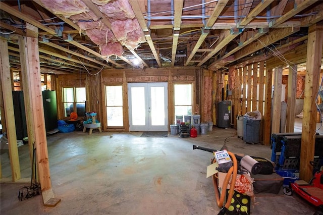 200 Carney Ct, Ball Ground, GA 30107 - misc room with french doors and water heater