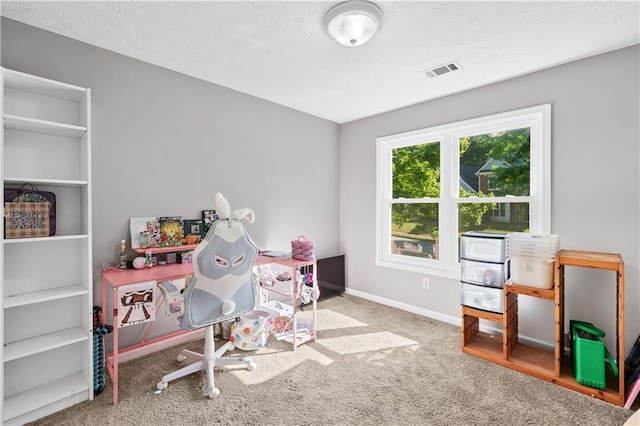 playroom featuring carpet and baseboards