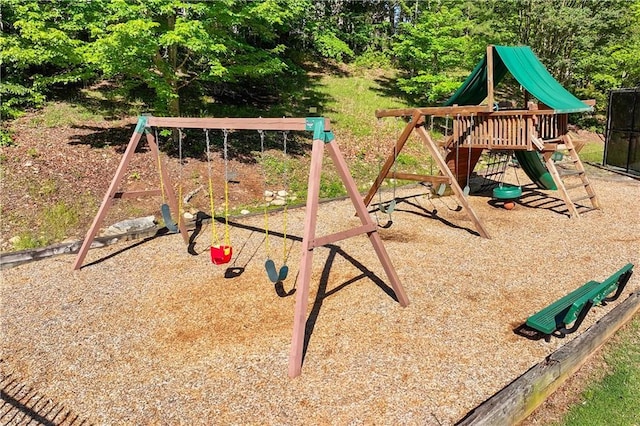 view of play area