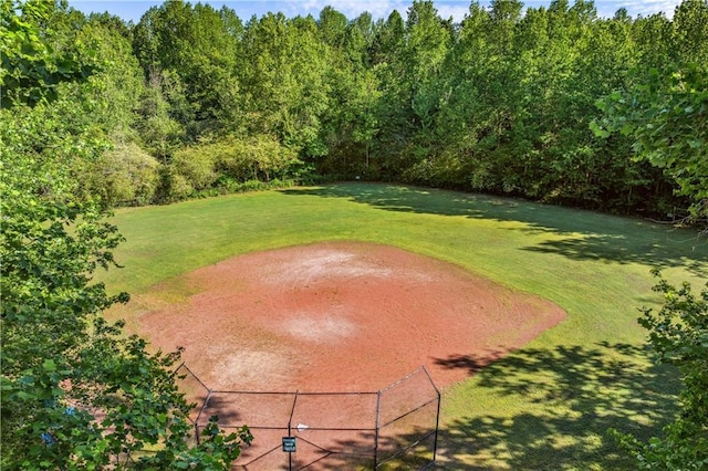 view of grassy yard