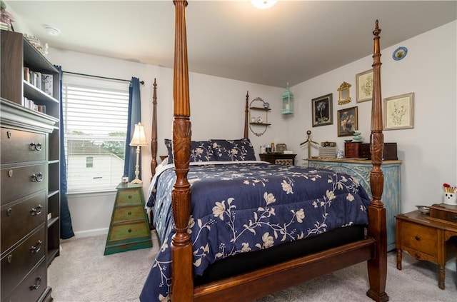 bedroom with carpet floors