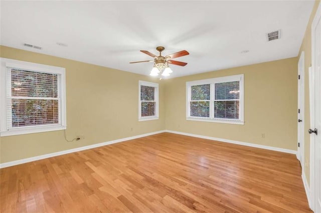 280 W Knight Rd W, Mcdonough, GA 30252 - unfurnished room with light wood-style flooring and ceiling fan