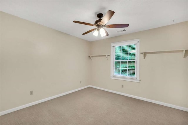 280 W Knight Rd W, Mcdonough, GA 30252 - carpeted spare room with a ceiling fan and baseboards