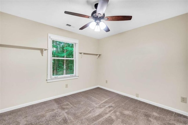 280 W Knight Rd W, Mcdonough, GA 30252 - carpeted empty room with ceiling fan and baseboards