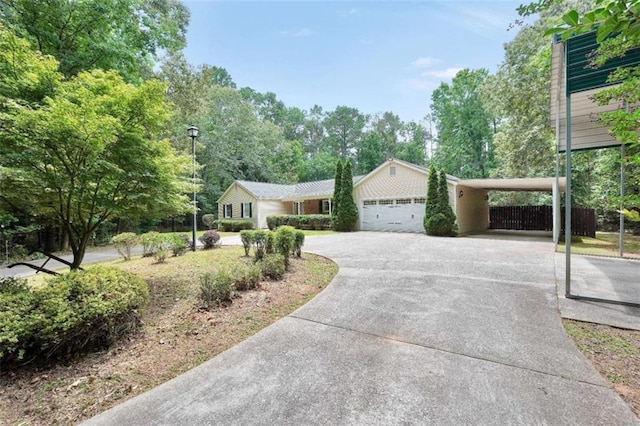 280 W Knight Rd W, Mcdonough, GA 30252 - single story home featuring concrete driveway and view of scattered trees