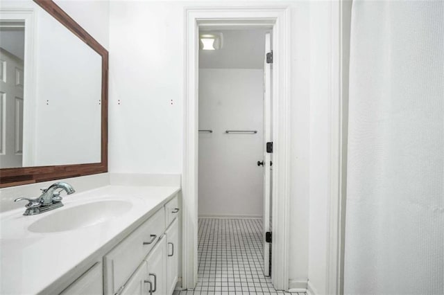 280 W Knight Rd W, Mcdonough, GA 30252 - bathroom with vanity and tile patterned floors