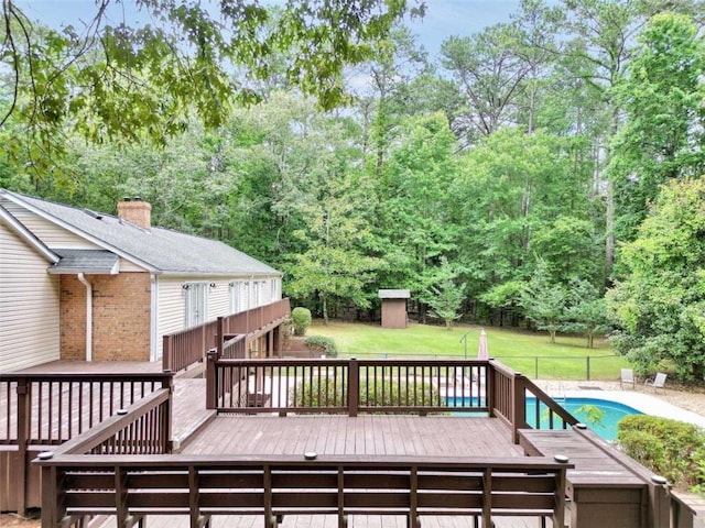 280 W Knight Rd W, Mcdonough, GA 30252 - wooden deck with a yard