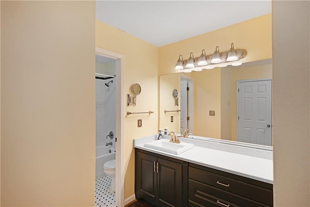 1312 Pine Heights Dr NE, Atlanta, GA 30324 - bathroom featuring vanity, toilet, and  shower combination