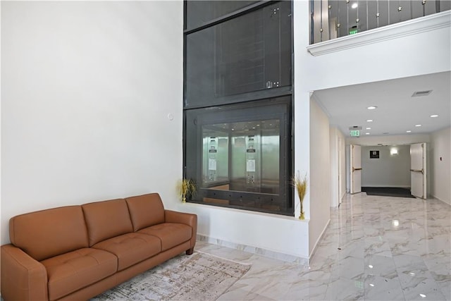 1312 Pine Heights Dr NE, Atlanta, GA 30324 - building lobby featuring recessed lighting and a high ceiling