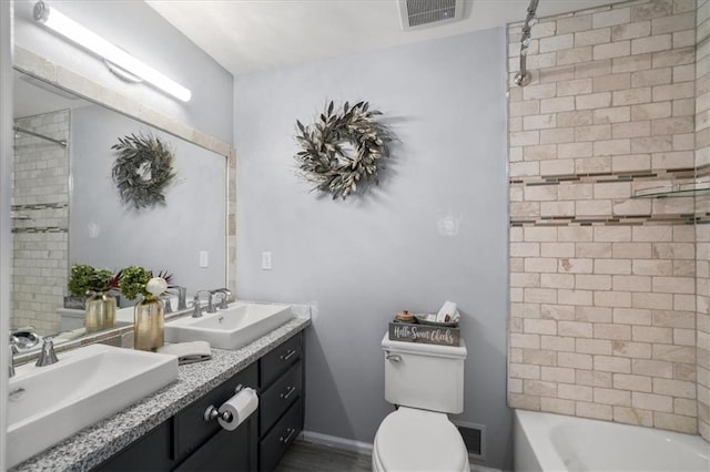 9050 Pine Tree Cir, Gainesville, GA 30506 - full bathroom with double vanity and  shower combination