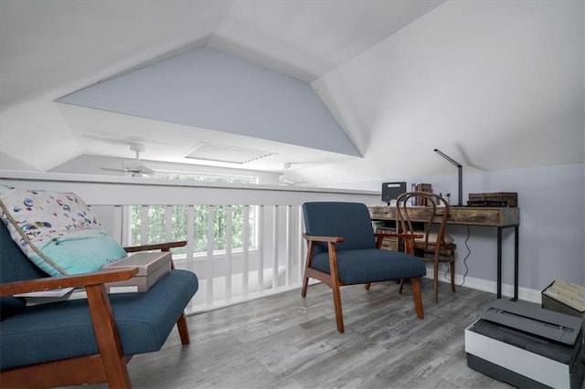 9050 Pine Tree Cir, Gainesville, GA 30506 - living area with vaulted ceiling and wood finished floors