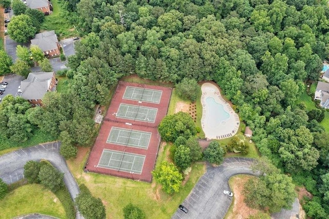 birds eye view of property