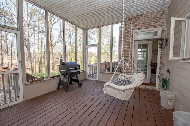 view of sunroom / solarium