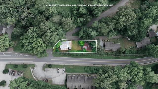22 Honeysuckle Ln, Dahlonega, GA 30533 - aerial overview of property's location with property parcel outlined