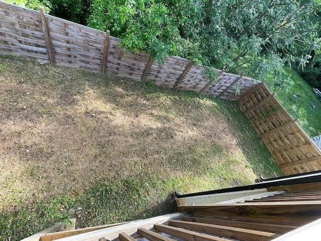 exterior space with fence