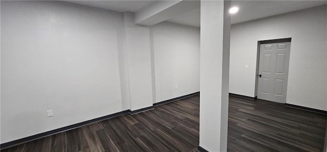 185 Glenrose Cir SW, Atlanta, GA 30354 - below grade area with wood finished floors, baseboards, and recessed lighting