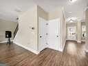 entrance foyer with dark hardwood / wood-style floors