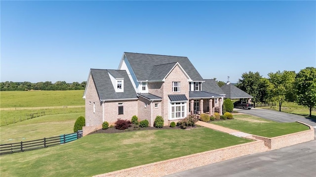 311 Langston Rd SE, Calhoun, GA 30701 - view of front of home featuring brick siding and a standing seam roof
