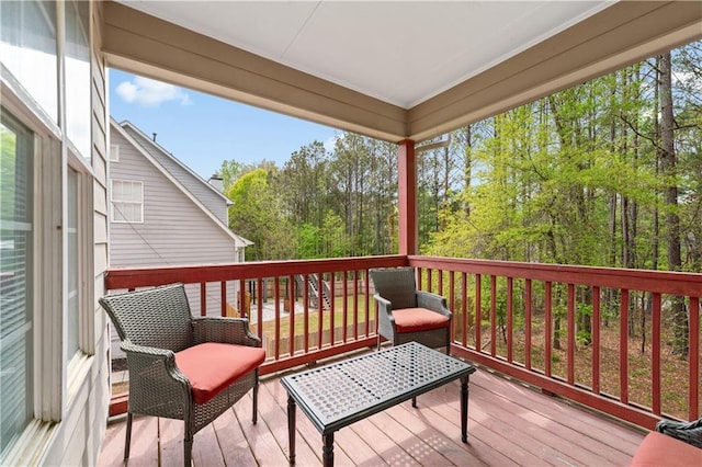 642 Towering Pine Trl, Lawrenceville, GA 30045 - view of wooden deck