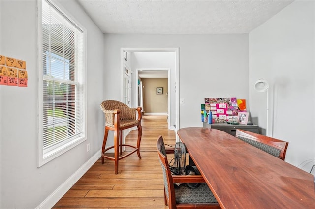 642 Towering Pine Trl, Lawrenceville, GA 30045 - office space with light wood-style floors, a textured ceiling, and baseboards