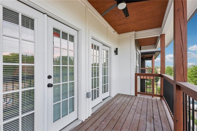 1500 Murphy Ave SW, Atlanta, GA 30310 - wooden terrace with french doors and ceiling fan