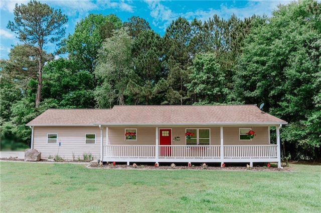 4625 Ben Hill Dr, Oakwood, GA 30566 - single story home with covered porch, a front yard, and roof with shingles