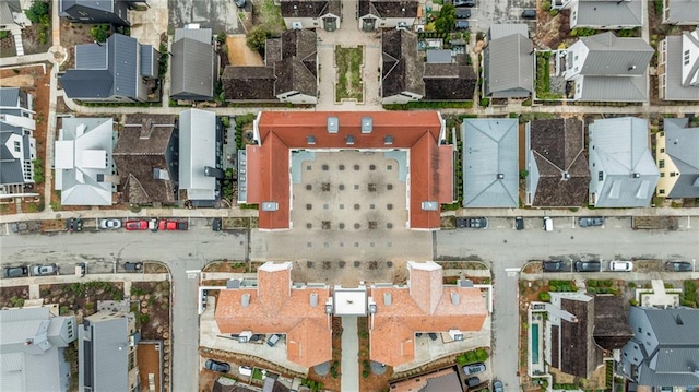 aerial view featuring a residential view