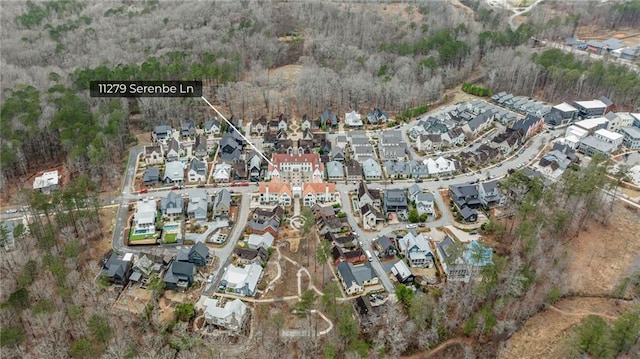 bird's eye view featuring a residential view