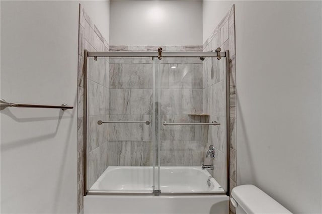 3925 Sierra Knolls Ct, Cumming, GA 30040 - full bathroom with toilet and bath / shower combo with glass door