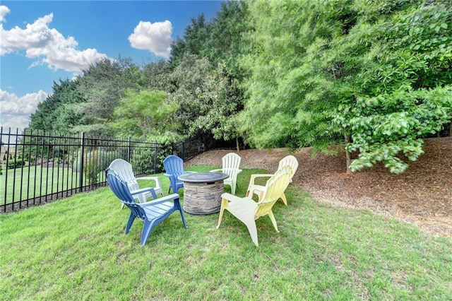 3925 Sierra Knolls Ct, Cumming, GA 30040 - view of yard featuring an outdoor fire pit