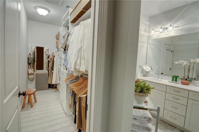 bathroom with vanity