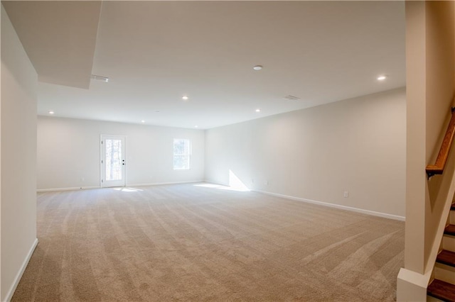 view of carpeted empty room