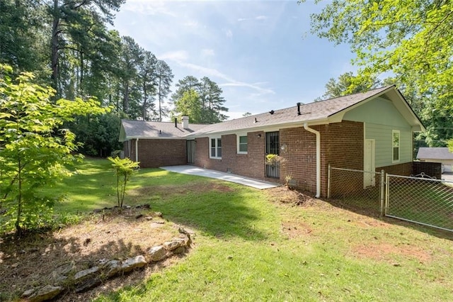 4094 Colgate Way, Decatur, GA 30034 - rear view of property with brick siding, a patio area, and a chimney