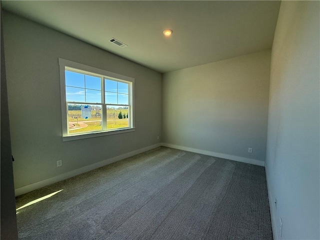 view of carpeted empty room