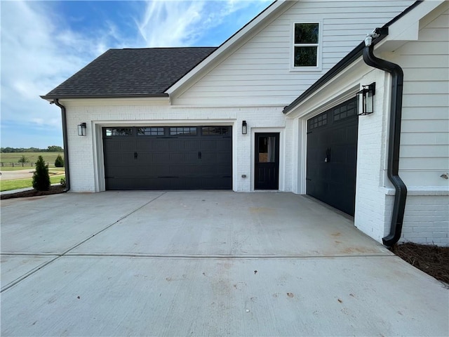 view of home's exterior featuring a garage