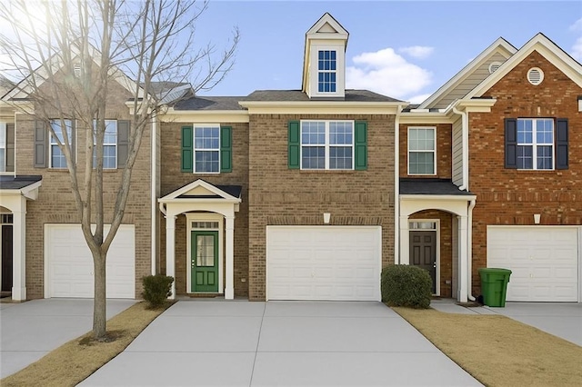 1332 Adcox Sq, Stone Mountain, GA 30088 - multi unit property featuring concrete driveway, brick siding, and a garage