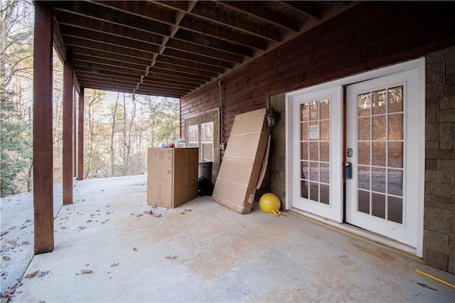 view of patio / terrace with french doors