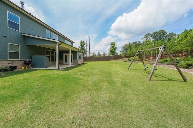 5789 Creek Indian Dr, Sugar Hill, GA 30518 - view of yard with a playground and a patio