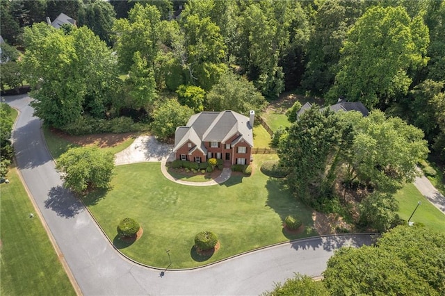 aerial view of property and surrounding area