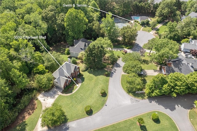 view of property location with nearby suburban area