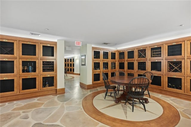 view of dining room