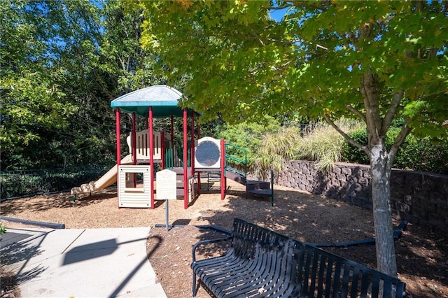 view of jungle gym